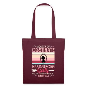 Obstinate Headstrong Girls - Stoffbeutel - Burgunderrot - Vorne