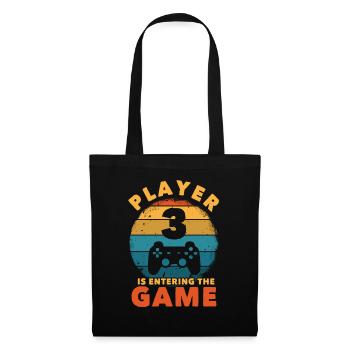 Player 3 Enters The Game - Tote Bag - black - Front