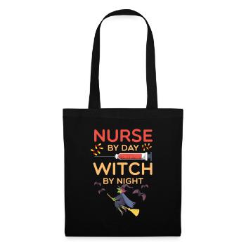 Halloween nursing witch costume - Tote Bag - black - Front