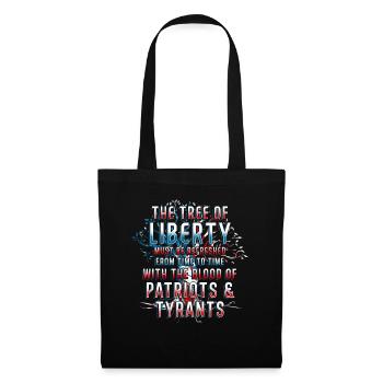 L'arbre de la liberté Thomas Jefferson - Sac en tissu - noir - Devant