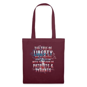 The Tree Of Liberty Thomas Jefferson - Tote Bag - burgundy - Front