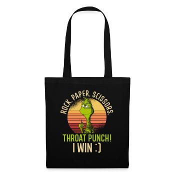 Rock Paper Scissors Throat Punch - Tote Bag - black - Front
