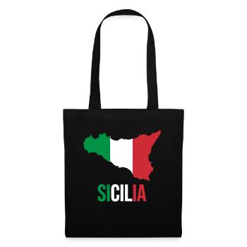 MINCHIA CHE BELLA PALERMO Sicilia - Stoffbeutel - Schwarz - Vorne