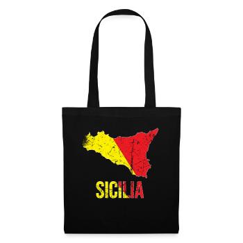 MINCHIA CHE BELLA PALERMO Sicilia - Stoffbeutel - Schwarz - Vorne