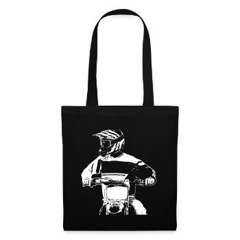 Motocross Design Enduro / Idée cadeau - Sac en tissu - noir - Devant
