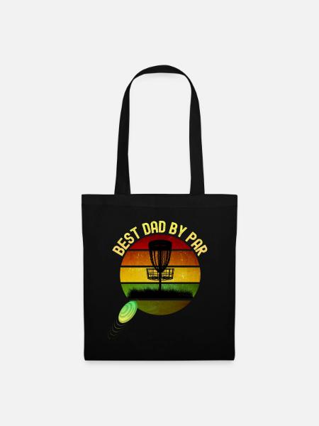 Beste Papa von Par lustige Herren Disc Golf Design Vater - Stoffbeutel - Schwarz