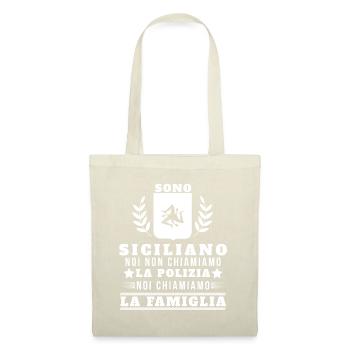 Sono Siciliano Noi Chiamiamo La Familglia Trinacri - Sac en tissu - nature - Devant