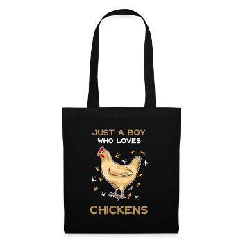 Just A Boy Who Loves Chickens - Tote Bag - black - Front