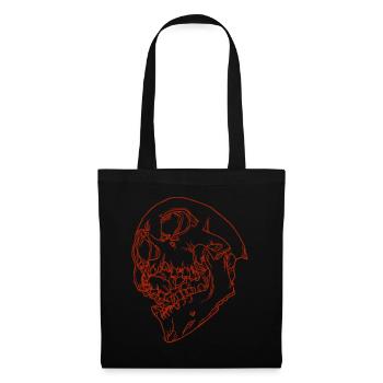 Totenkopf Schädel Skull Goth Halloween Heavy Metal - Tote Bag - black - Front