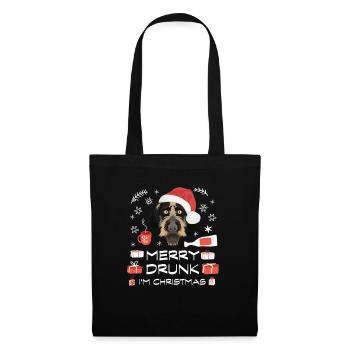 German Wirehair Drunk - Tote Bag - black - Front