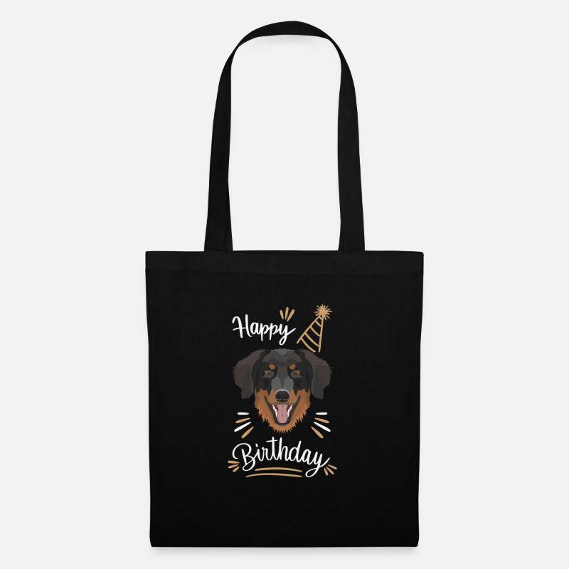 Geburtstag Geschenk Hovawart - Stoffbeutel - Schwarz