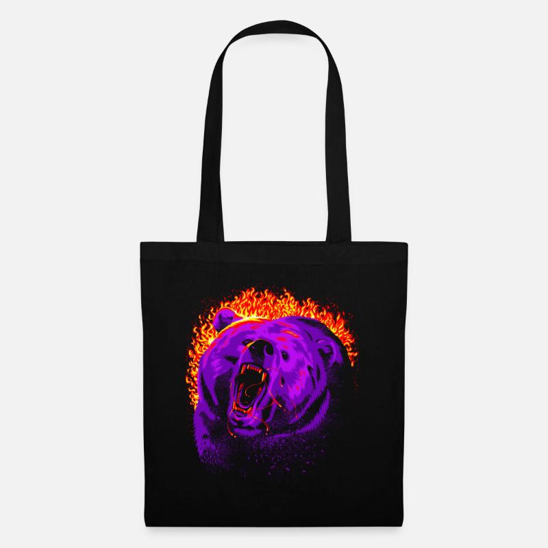 Ours de feu - Sac en tissu - noir