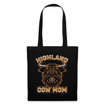 Highland Cow Mom - Tote Bag - black - Front