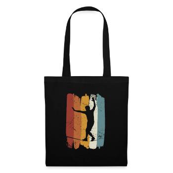 Retro vintage Slackline - Tote Bag - black - Front