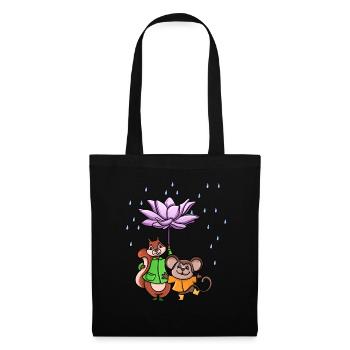Lotus Flower Umbrella - Tote Bag - black - Front