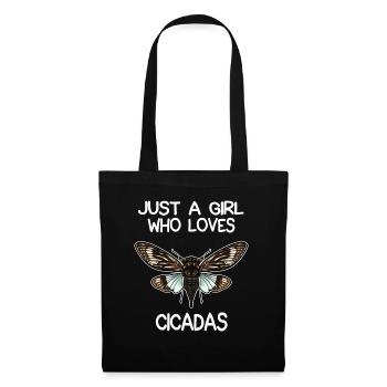 Just A Girl Who Loves Cicadas - Tote Bag - black - Front