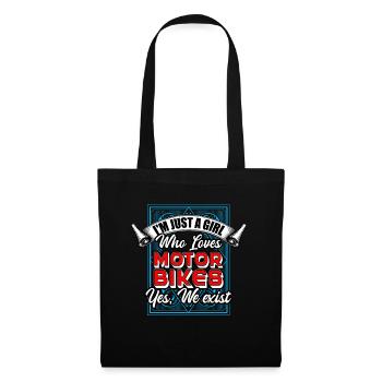 I'm Just A Girl Who Loves MotorBikes Yes We Exist - Tote Bag - black - Front