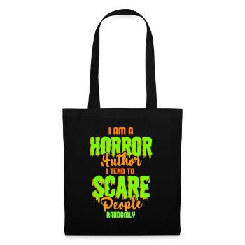 Im A Horror Author I Tend To Scare People Randomly - Tote Bag - black - Front