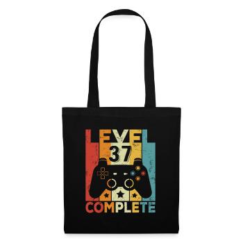 Level 37 Complete Birthday 37 Years Man Woman - Tote Bag - black - Front