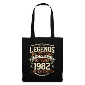 September 1982 Born Birthday - Tote Bag - black - Front