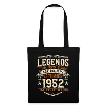 September 1952 Born Birthday - Tote Bag - black - Front