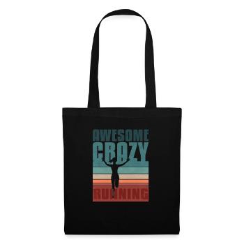Retro Marathon, Trail Running - Tote Bag - black - Front