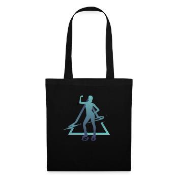 Géométrie Jump Shoes Fitness - Sac en tissu - noir - Devant