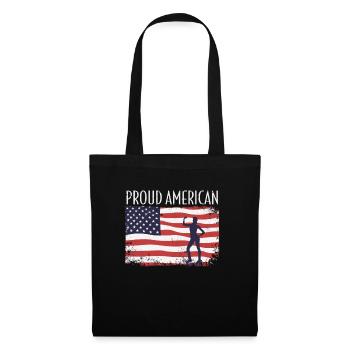 American Flag Jump Shoes Fitness - Sac en tissu - noir - Devant