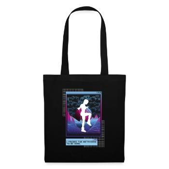 Vaporwave Metaverse Saut à la corde - Sac en tissu - noir - Devant