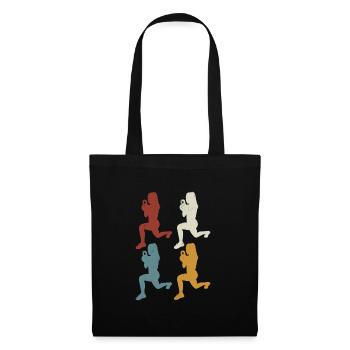 Retro HIIT - Stoffbeutel - Schwarz - Vorne