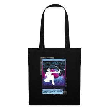 Vaporwave Metaverse Arrowtag - Sac en tissu - noir - Devant