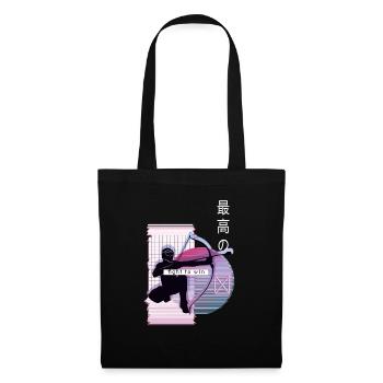 Vaporwave Metaverse Arrowtag - Sac en tissu - noir - Devant