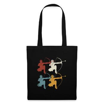 Arrowtag rétro - Sac en tissu - noir - Devant