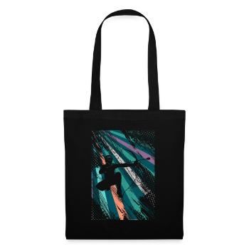 Arrowtag rétro - Sac en tissu - noir - Devant