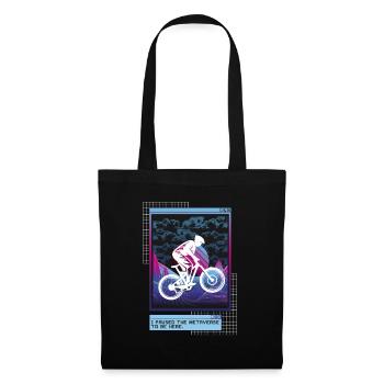 Vaporwave Metaverse Downhill - Stoffbeutel - Schwarz - Vorne
