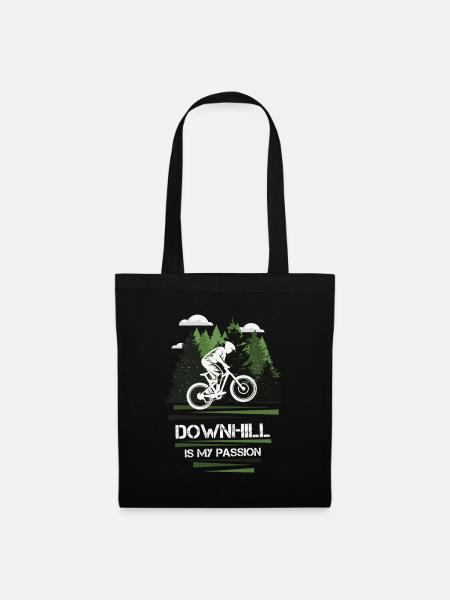 Downhill Passion - Stoffbeutel - Schwarz