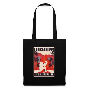Paintball de palmier de Californie - Sac en tissu - noir - Devant