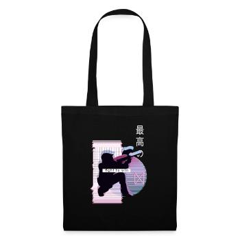 Vaporwave Metaverse Paintball - Sac en tissu - noir - Devant