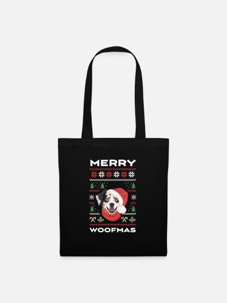 Berger australien Joyeux Noël - Sac en tissu - noir