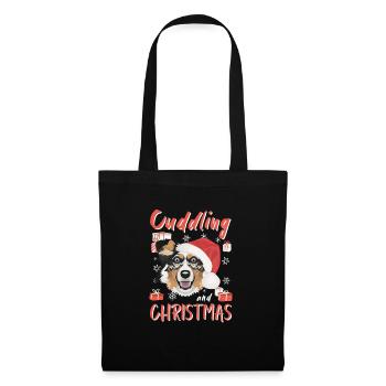 Berger australien Joyeux Noël - Sac en tissu - noir - Devant