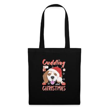 Beagle Merry Christmas - Tote Bag - black - Front