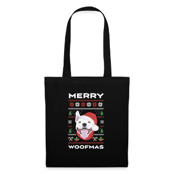Bull Terrier Merry Christmas - Tote Bag - black - Front