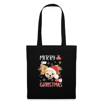 Chihuahua Merry Christmas - Tote Bag - black - Front