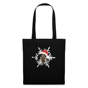 German Wirehair Merry Christmas - Tote Bag - black - Front