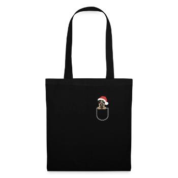 German Wirehair Merry Christmas - Tote Bag - black - Front