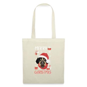 German Wirehair Joyeux Noël - Sac en tissu - nature - Devant