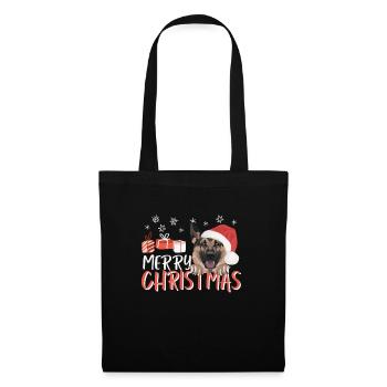 German Shepherd Merry Christmas - Tote Bag - black - Front