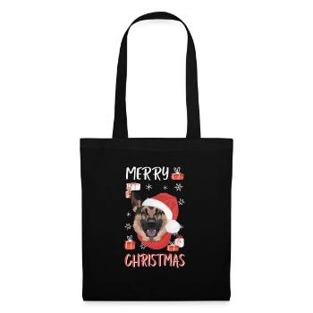 German Shepherd Merry Christmas - Tote Bag - black - Front