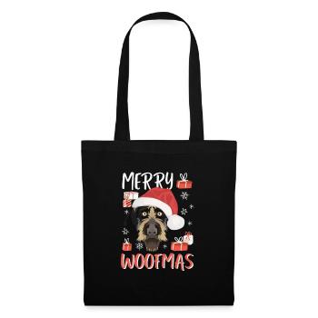 German Wirehair Merry Christmas - Tote Bag - black - Front
