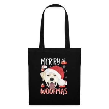 Joyeux Noël Labrador - Sac en tissu - noir - Devant